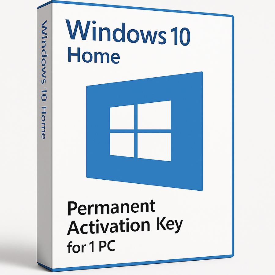 Windows 10 Home – Permanent Activation Key for 1 PC