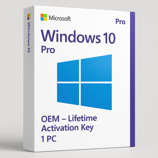 Windows 10 Pro OEM – Lifetime Activation Key for 1 PC
