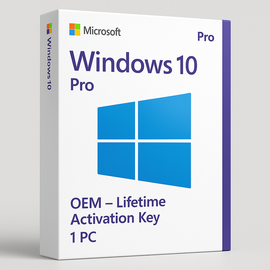 Windows 10 Pro OEM – Lifetime Activation Key for 1 PC