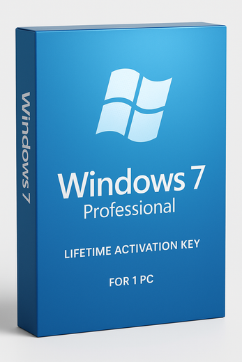 Windows 7 Professional – Lifetime Activation Key for 1 PC