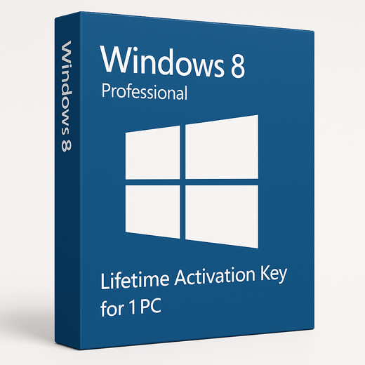 Windows 8 Professional – Lifetime Activation Key for 1 PC