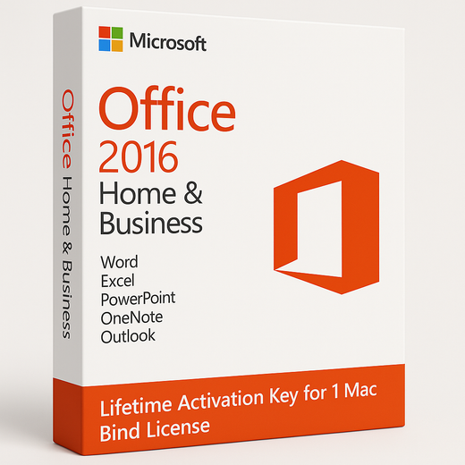 Office 2016 Home and Business – Lifetime Activation Key for 1 Mac Bind License