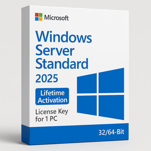 Windows Server Standard 2025 Lifetime Activation License Key for 1 PC