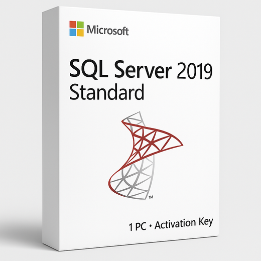 SQL Server 2019 Standard – Lifetime Activation Key for 1 PC
